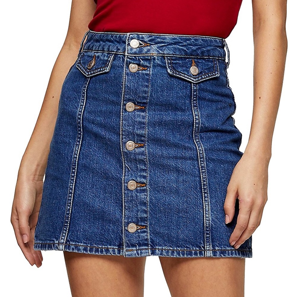 BNWT 2 Topshop jean skirts